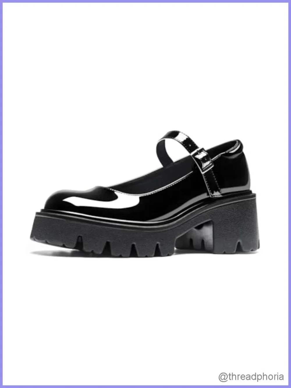 Platform Mary Jane Shoes Chunky Round Toe Dress Shoes